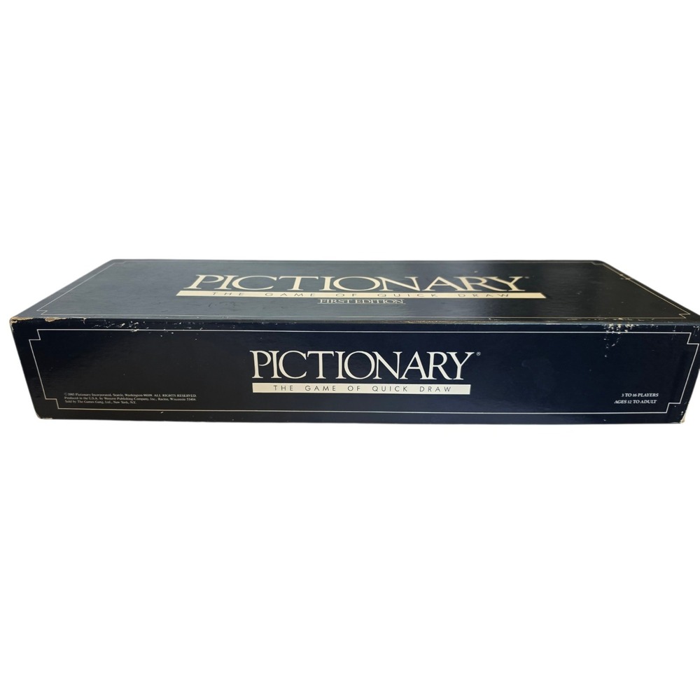 1985 Pictionary First Edition Board Game, 3 to 16 players Ready to play Complete